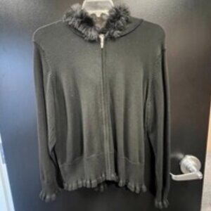 villager Zip-Up Y2K Faux Fur Women's Hooded Jacket